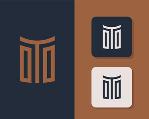 Letter O T O logo design. creative minimal monochrome monogram symbol. Universal elegant vector emblem. Premium business logotype. Graphic alphabet symbol for corporate identity