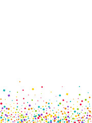 White Decoration Circle Background. Green 