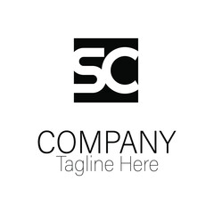 business logo design letter SC monogram