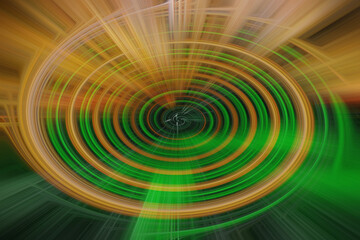 artistic and multicolored twirl used in design