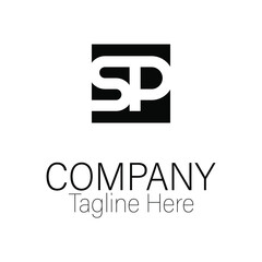 company logo design letter SP monogram