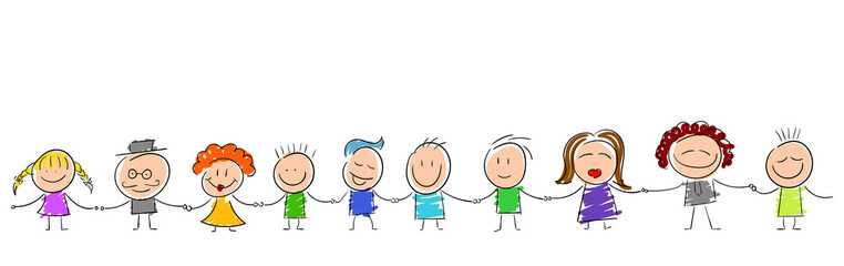 bambini per mano, girotondo, scuola,