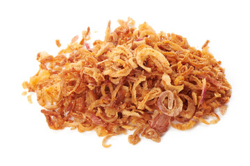 The fried onions are fragrant, making the food more appetizing.