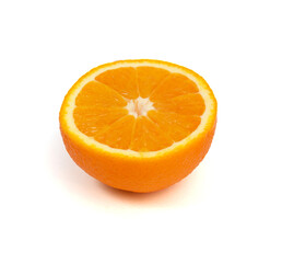 Orange fruit isolated on white background,Valencia Orange, With clipping path
