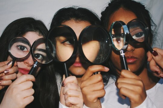 Women Of Different Cultures And Ethnicity, Turkish, Kazakhi & Indian, Together, Questioning And Searching