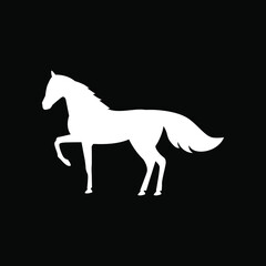 horse silhouette vector