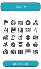 south icon set