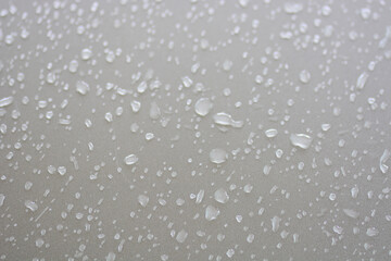 Raindrops on glass
