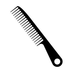 Hair comb for styling and combing hair - Flat vector icon for apps and websites