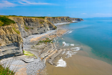 Cliffs of Dunraven Bay.