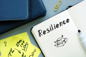 Resilience phrase on the page.