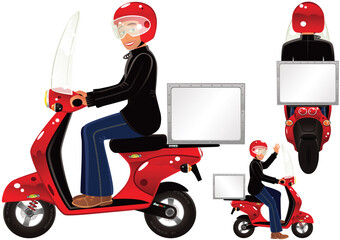 Delivery scooter