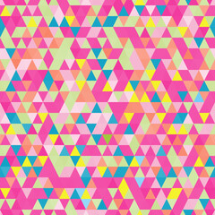 Vector geometric pattern with geometric shapes, rhombus, triangles. That square design has the ability to be repeated without visible seams. Seamless background. Vintage colors