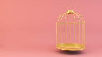 golden hanging cage