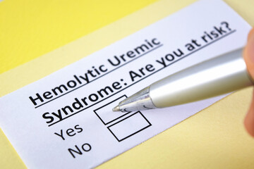 Obraz premium Questionnaire about health problem