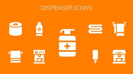 dispenser icon set