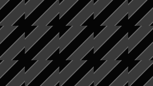 Graphic pattern in black and white with stroboscopic and hypnotic effect, while increasing in size and then reducing it, in 16: 9 video format