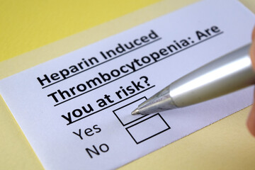 Obraz premium Questionnaire about health problems