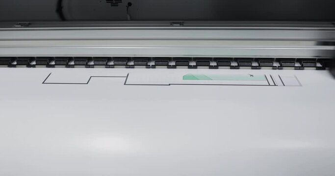 Large format printer printing