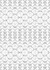 Seamless geometric ornament in black and white.Fine lines.