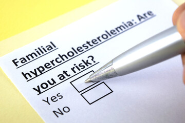 Obraz premium Questionnaire about health problems