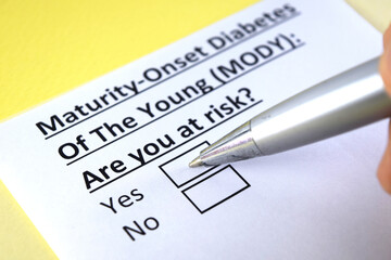Fototapeta premium Questionnaire about health problems
