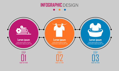 Abstract paper infografics of underwear erased by air conditioning, clothes drying on a rope, sign of soaking clothes. Vector eps10 illustration