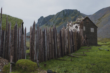 Village viking en Islande, péninsule de Snaefellsnes, Oddi
