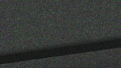 Glitch noise distortion of broken video image background, VHS effect, glitch digital color pixel noise. Stock footage abstract pixel background glitch texture. Color digital noise, corrupted signal