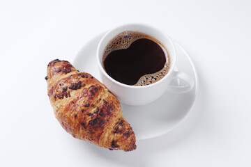 Croissant and coffee