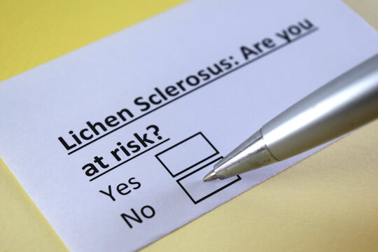 One Person Is Answering Question About Lichen Sclerosus.