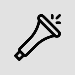 Vector Illustration of A World Pride Horn Icon | Vector Line Icon | World Pride Vector Icon | Single Vector Icon