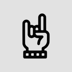 Vector Illustration of A World Pride Hand Icon | Vector Line Icon | World Pride Vector Icon | Single Vector Icon