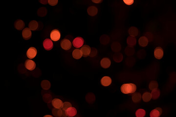 garland lights in the dark. blurred background