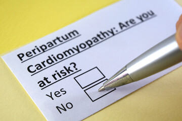 Obraz premium Questionnaire about health problems