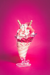 Eis mit Wassermelone 