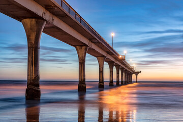 Pier at sunrise
