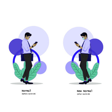 work style with smartphone