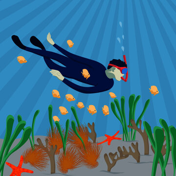 world ocean day celebrate with diving
