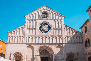 Cathedral of St Anastasia. The Roman Catholic cathedral in the old town of Zadar, Croatia