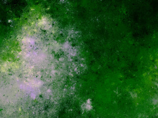 green abstract fractal background 3d rendering illustration