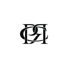 prc letter original monogram logo design
