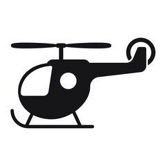 Cartoon toy helicopter vector icon