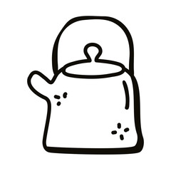 kettle line style icon vector design