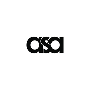 asa letter original monogram logo design