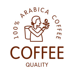 classic sunset coffee logo design vector, can use for your trademark, branding identity or commercial brand