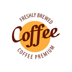 Coffee cup vector logo design template. Vector coffee shop labels.