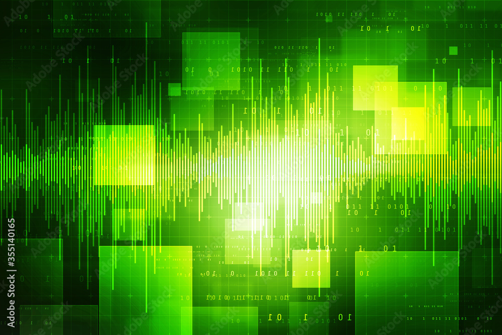 Poster technology abstract background filled with lines, boxes and binaries. abstract technology wave line 