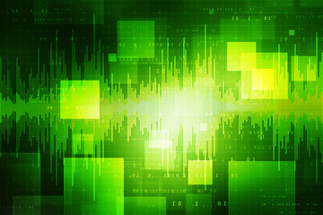 Technology abstract background filled with lines, boxes and binaries. Abstract technology wave line pattern background