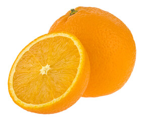 Oranges isolated on a white background.
